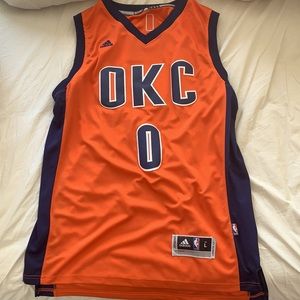 Orange Oklahoma City Russell Westbrook away jersey large